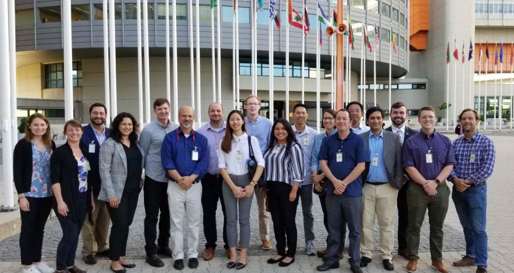 The group travelled on to Vienna to visit IAEA